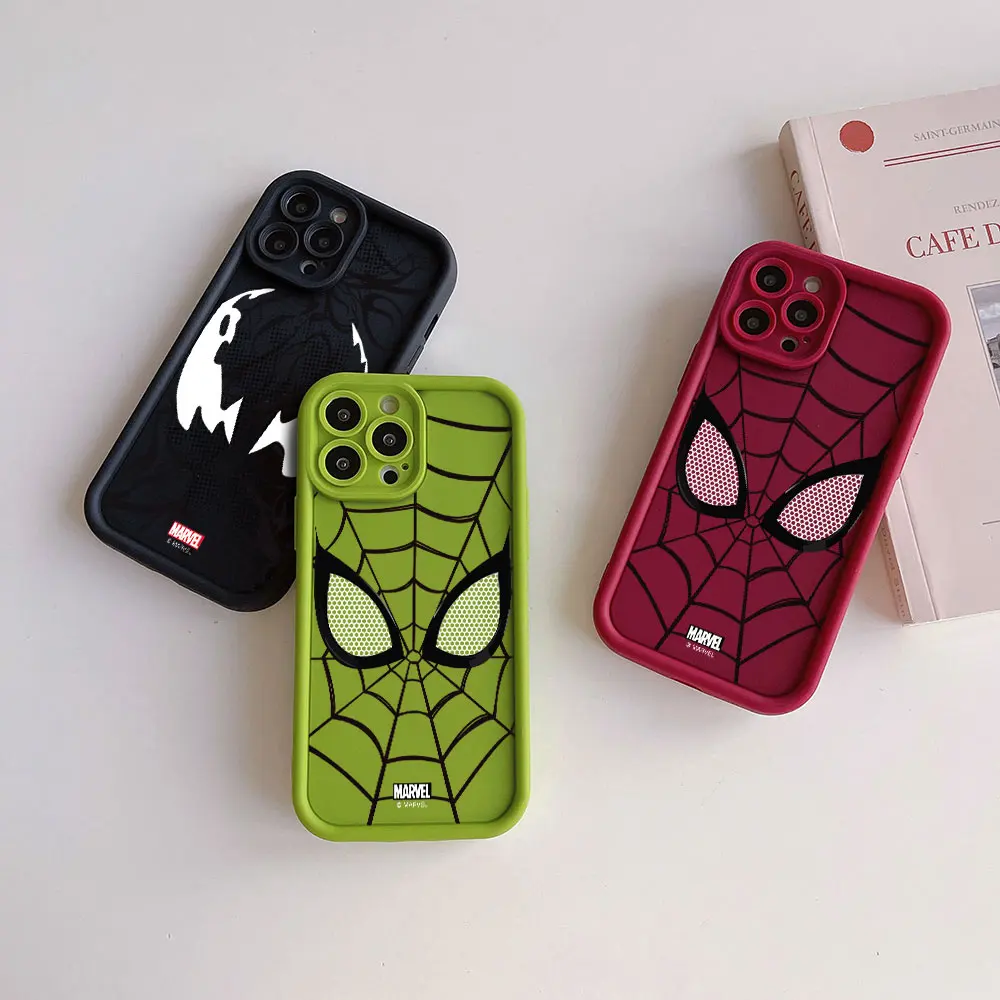 Avengers film SpiderMan etui ochronne na iPhone 15 14 13 12 11 Pro Max Mini XR XS X 7 8 Plus SE20 Soft TPU z powrotem