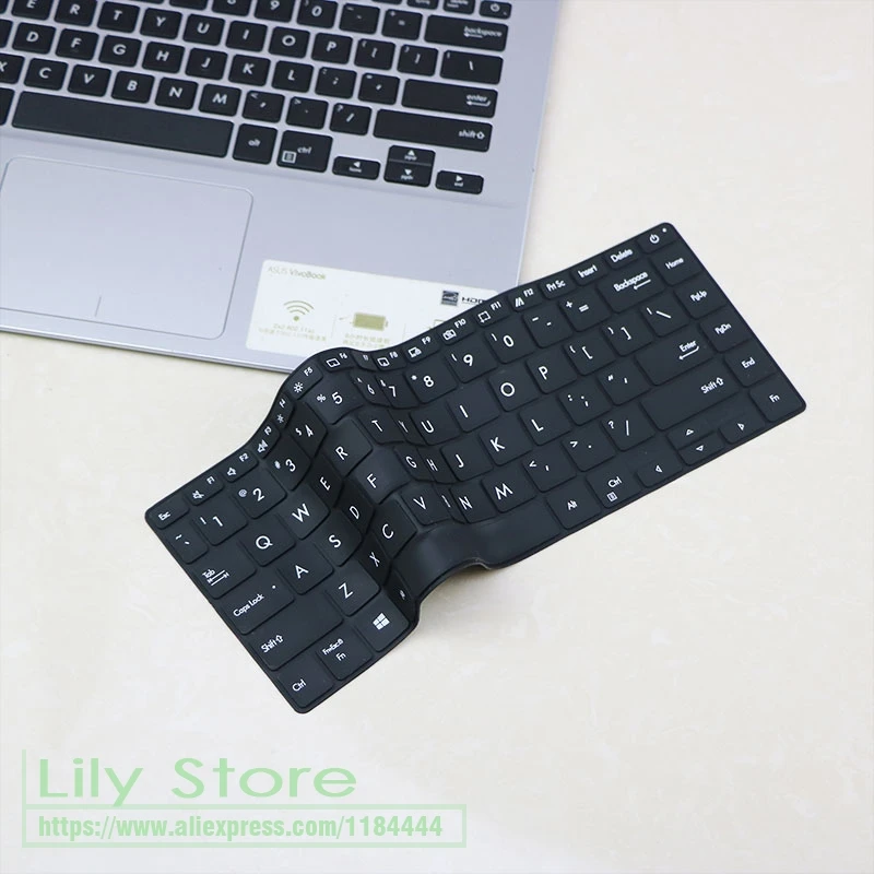 for Asus Zenbook Q407I Q407 Vivobook S433 S433F S433FA S433FL S433 F FA FL US Layout Silicone Keyboard Protector Skin Cover