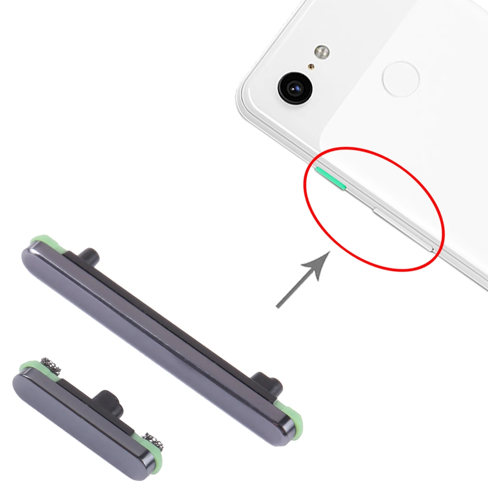 For Google Pixel 3 Original Power Button + Volume Button Control Button