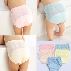 Calcinha infantil para fraldas laváveis reutilizáveis do bebê, calça de treinamento infantil, cueca monocromática de bebê fraldas de pano de menino e menina