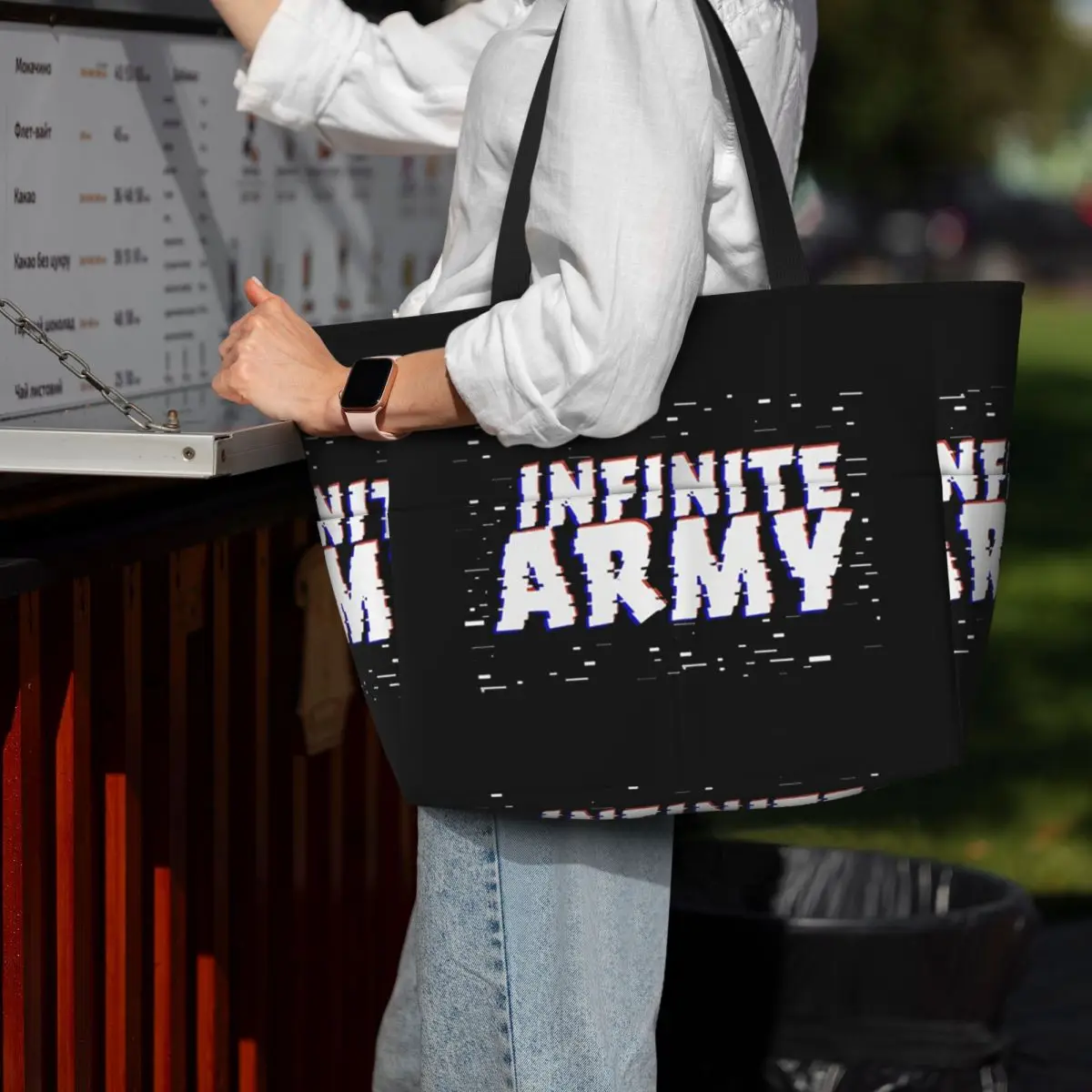 

Caylus Gaming Infinite Army Пляжная сумка-тоут Спортивная сумка для занятий йогой в тренажерном зале Большая большая сумка Женская дорожная сумка Сумка для фитнеса