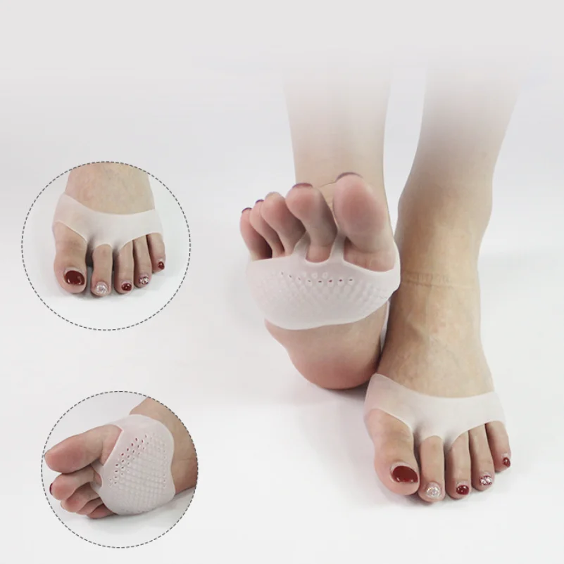 1/50Pairs Silicone Forefoot Insoles Honeycomb High Heel Shoes Pad Gel Insoles Breathable Health Care Massage Separator Insoles