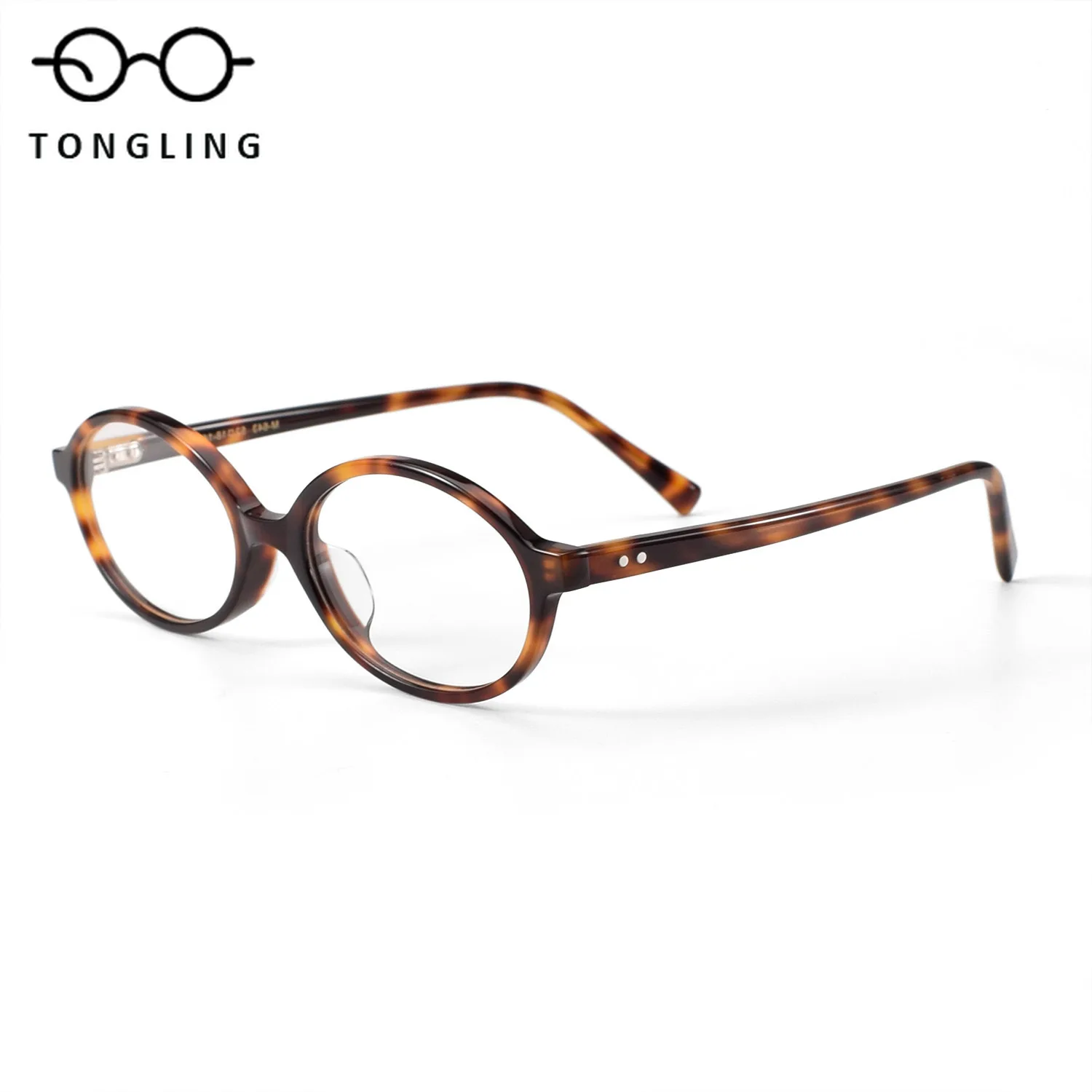 Highend Ultralight Fashion Women Tortoiseshell Narrowframe Retro Handcrafted Acetate Business Casual Personalized Eyeglass Frame