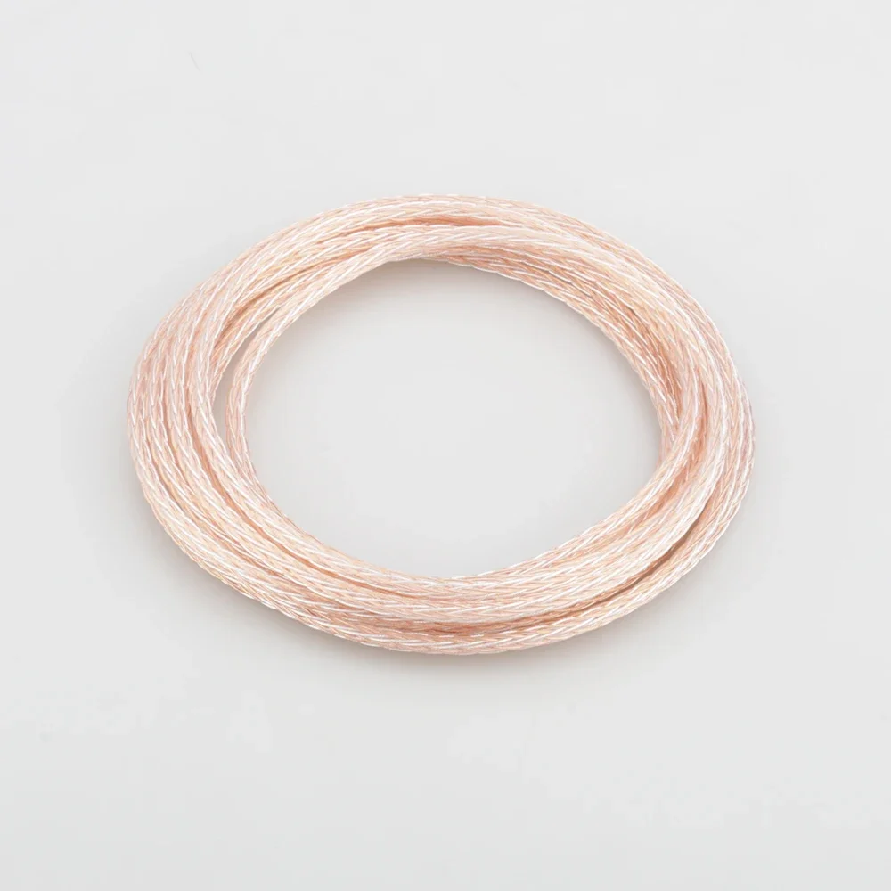 Audiocrast DIY 헤드폰 케이블 업그레이드 수리 와이어, 16cores 실버 도금 6N OCC 와이어 케이블, 1607AG