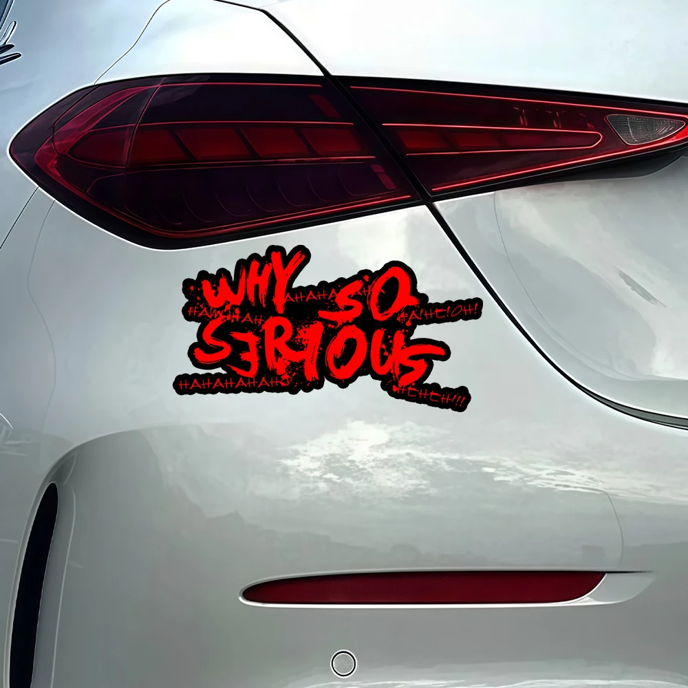 

Виниловая наклейка «Why So Serious» с Джокером, водонепроницаемая, для мотоциклетного шлема, топливного бака и автомобиля, 1 шт.