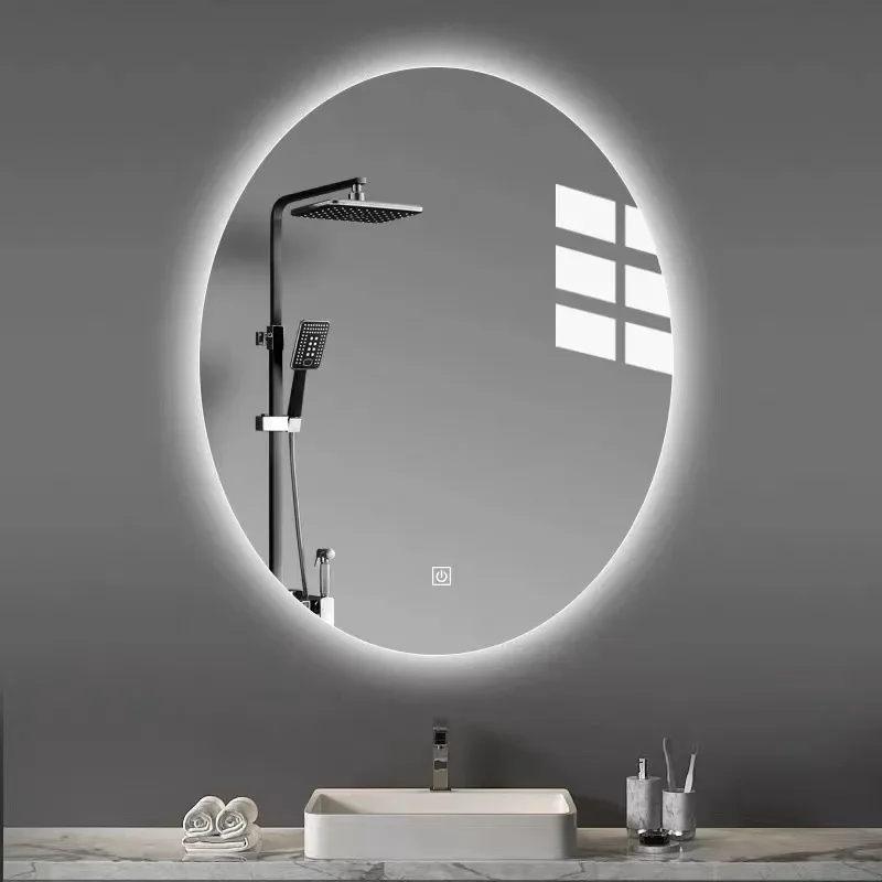 Modern Premium Quality Gold Mirror Look Adjustable Shelves with Doors Non-Toxic Material for Washroom Wall Mounted Rust Proof