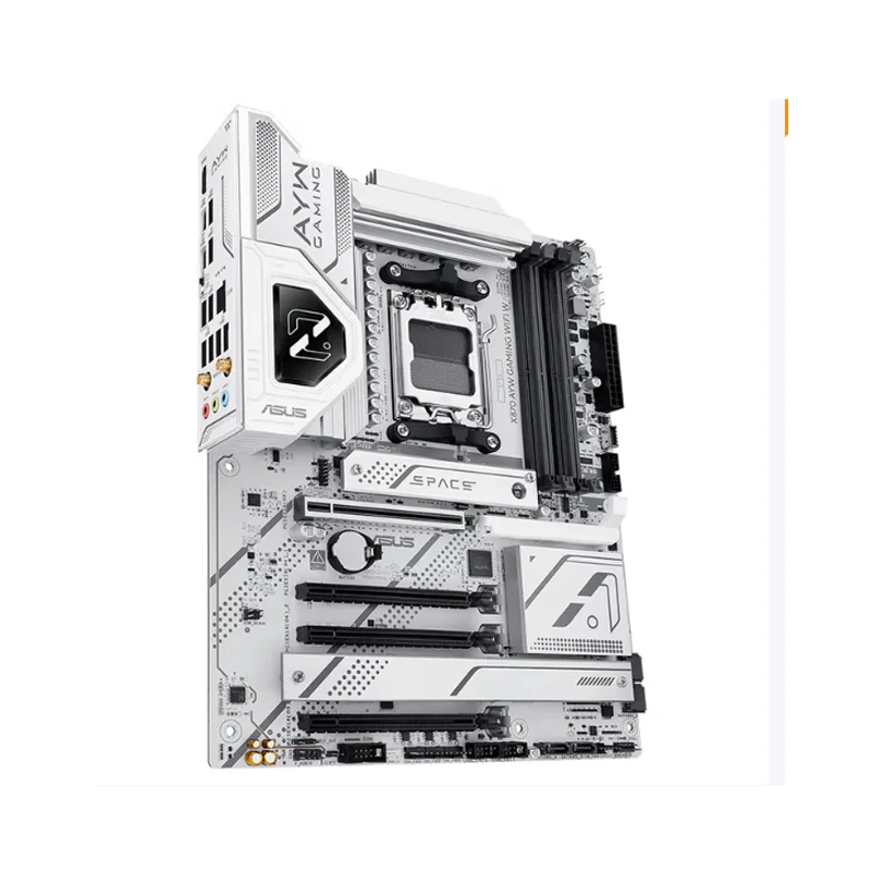 اللوحة الأم ASUS X870 AYW GAMING WIFI W تدعم وحدة المعالجة المركزية 9900X3D/9950X3D/9800X3D (AMD X870/socket AM5)