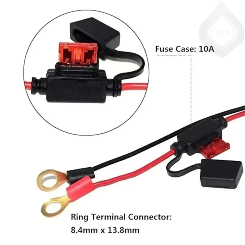 For Motorcycle Battery Terminal To SAE for Battery Maintain Char 1PCS 12AWG Charger Cable Quick Extension Cord
