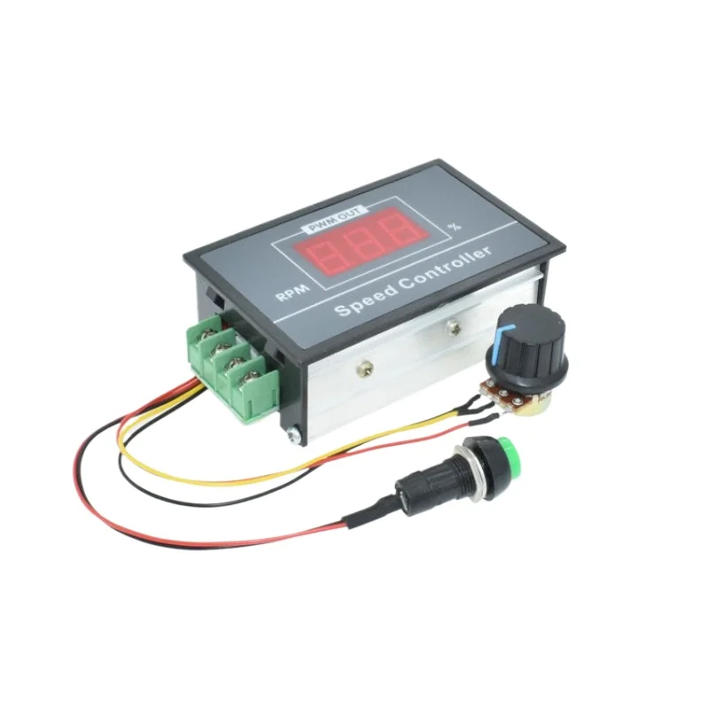 For Digital Display PWM DC Motor Speed Controller 6V Stepless Speed Control Switch Controller Display Shell