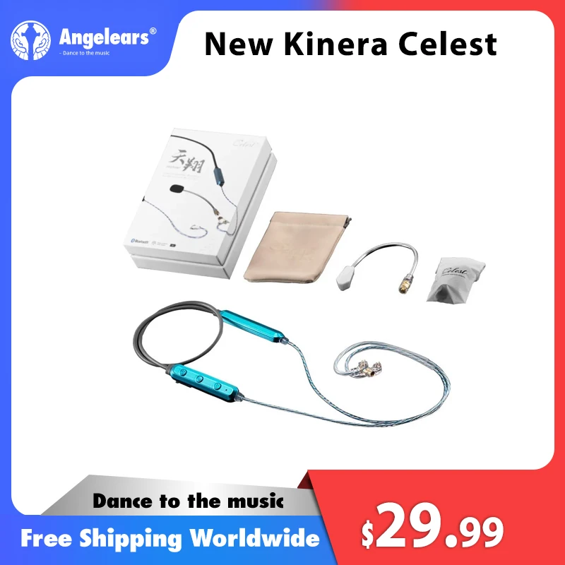 

New Kinera Celest SkySoar Earphone Neckband Bluetooth Cable V5.3 With Detachable Boom Mic Headset Gaming Livestreaming Calling