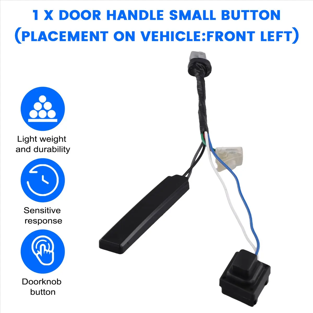 #00G Car Front Left Door Handle Small Button for Kia,door handle antenna For Kia KX5,(ABS)
