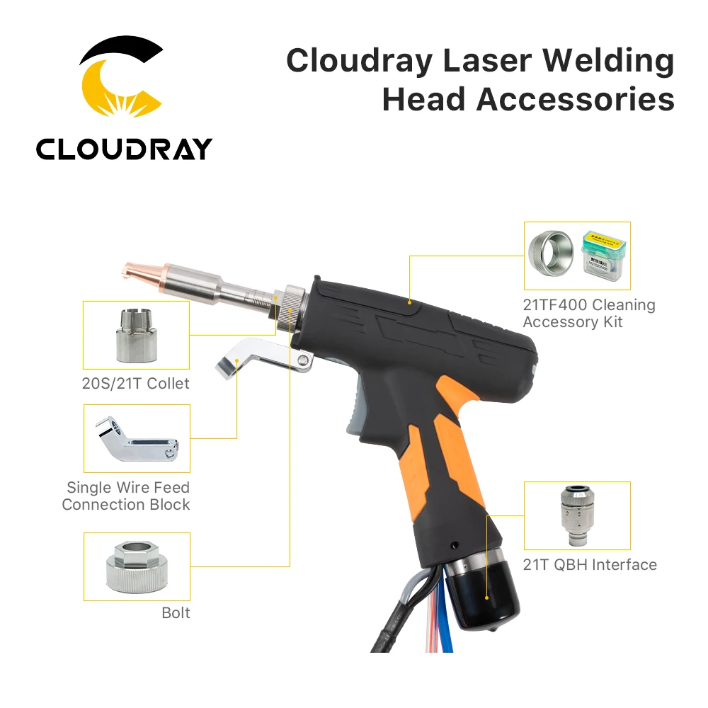 Cloudray Weiye Original SUP Welding head Accessories Connection Block Bolt QBH Interface Cleaning Kit for SUP20S SUP21T SUP23T