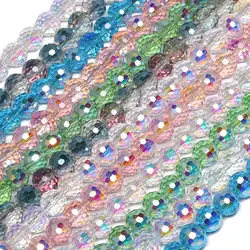 6mm 8mm 10mm Faceted Crystal Glass Beads Multicolor Round Bulk for Jewelry Making Necklace Bracelet Earring