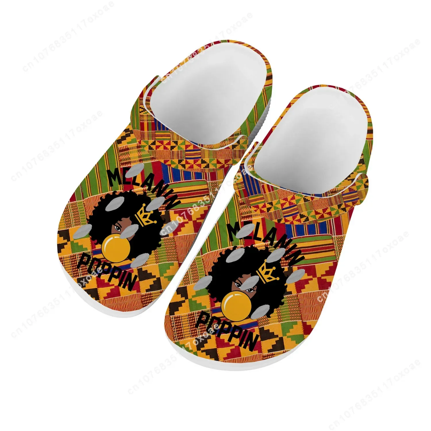 Cultura Africana Design Tampão de Casa para Homens e Mulheres, Sandálias Jovens, Sapatos de Jardim, Sapatos Personalizados, Chinelos de Praia, Meninos e Meninas