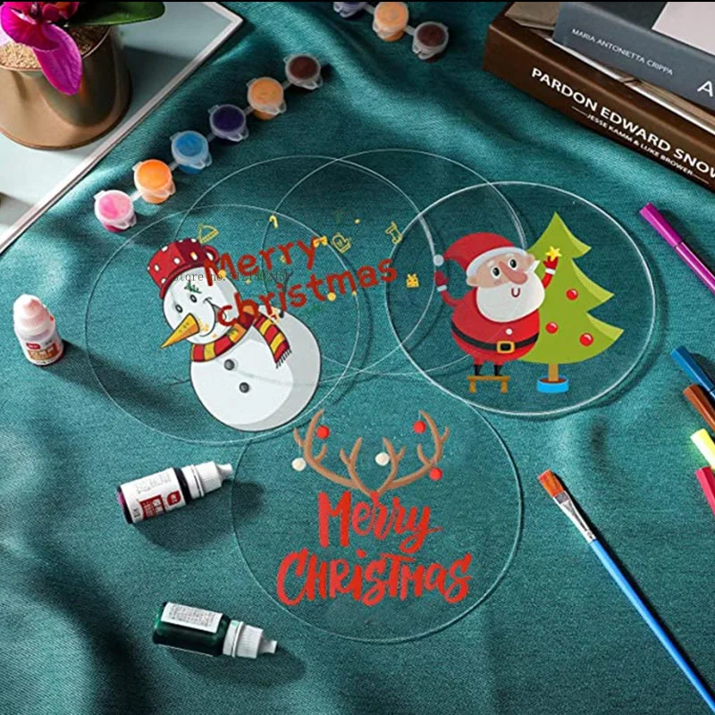 1 مللي متر ~ 10 مللي متر قرص أكريليك شفاف سميك من الزجاج العضوي ورقة مستديرة PMMA مادة شفافة ذاتية الصنع