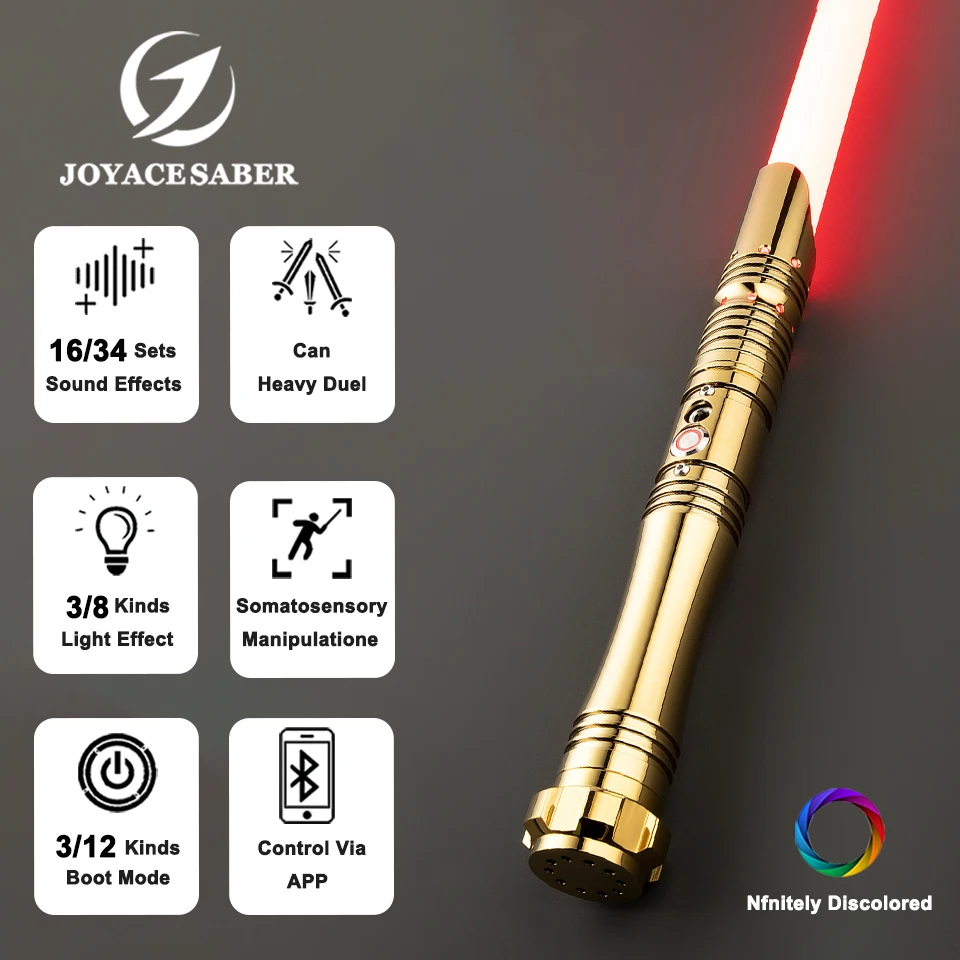 Lightsaber Jedi Neopixel Light Saber Xenopixel Laser Sword Cosplay Heavy Dueling Unlimited Colors Luminous Cosplay Toys Joyace