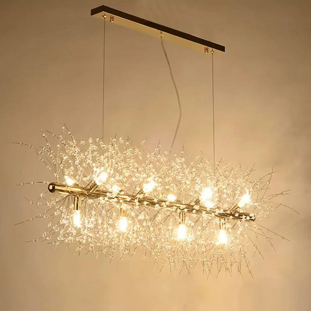 2024 Modern Crystal Dandelion Chandelier Lighting Pendant Lamp For Home Decoration Samsarah SH-P40