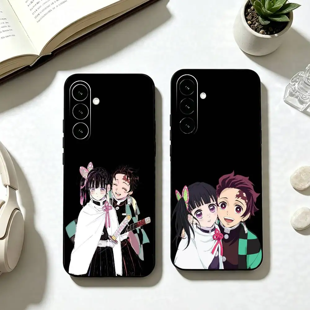 T-Tanjiro Kamado K-Kanao Tsuyuri  Phone Case For Samsung Galaxy A73,A72,A71,A70,A53,A52,A51,Soft Silicone Black Cover
