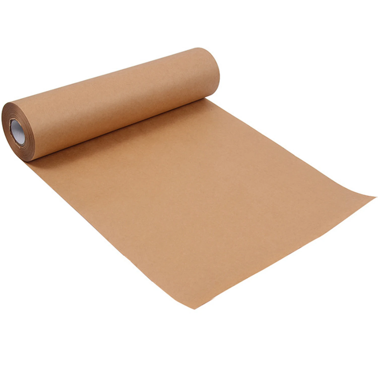 5-10m Brown Kraft Paper Roll (30-50cm Wide) - Thick Biodegradable Gift Wrapping & Packing Paper for Crafts & Moving