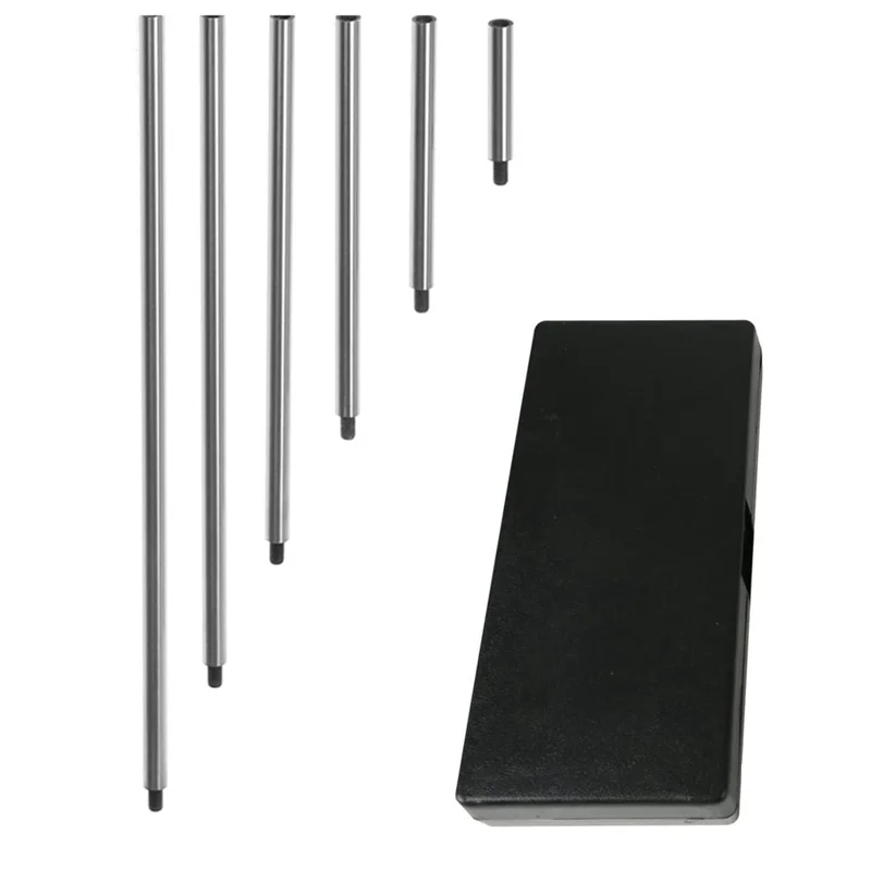 AAAN-Dial Digital Indicator Extension Stem Rod Set, 6 Pieces- Lengths Of 1, 2, 3, 4, 5, 6