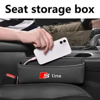 Multifunction Car Seat Gap Organizer Seat Crevice Slot Storage Box for Audi S line A1 A3 A4 A5 A6 A7 A8 Q1 Q2 Q3 Q5 Q6 Q7 Q8
