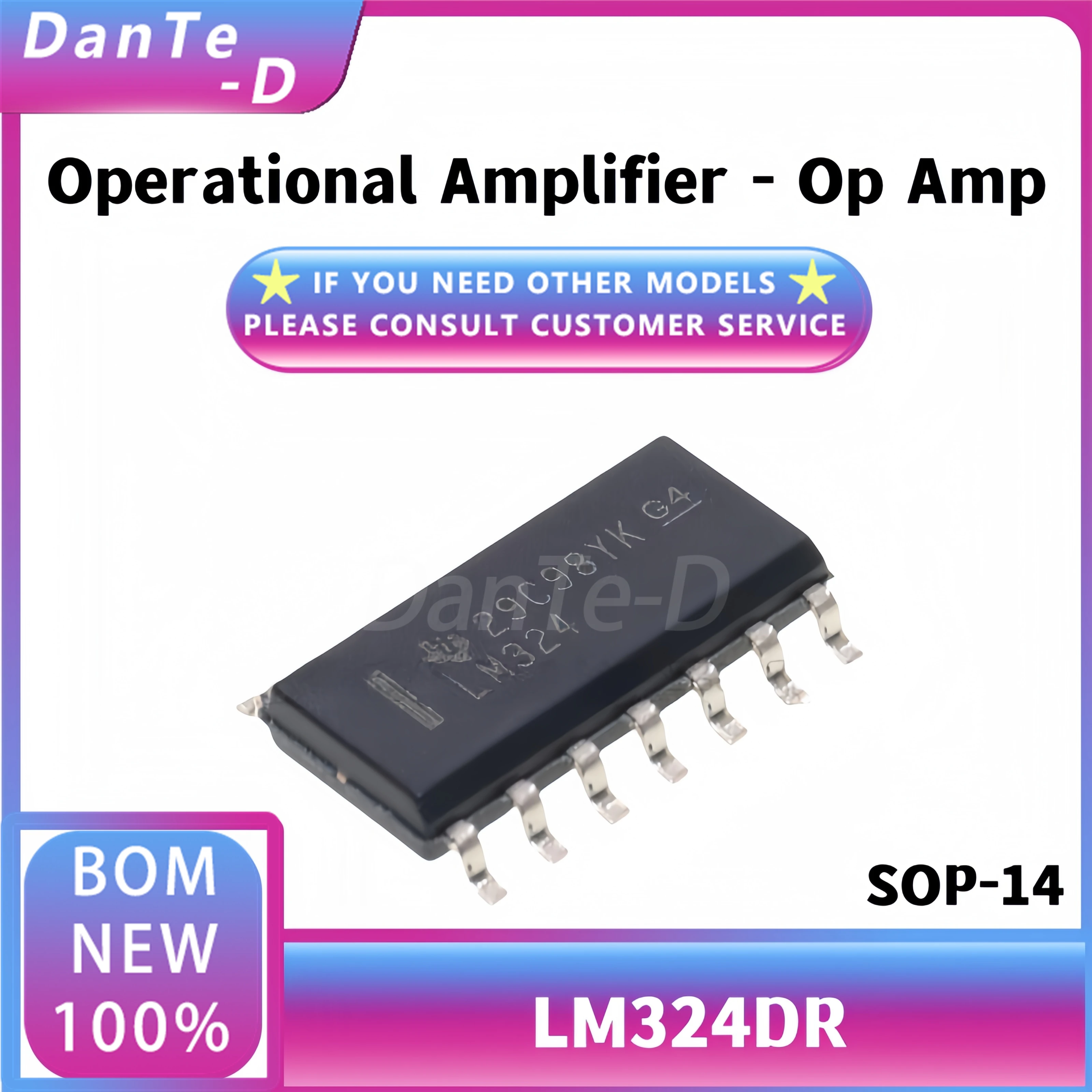 10PCS LM324DR SOP-14 Quad Operational Amplifier IC Chip Brand New Original