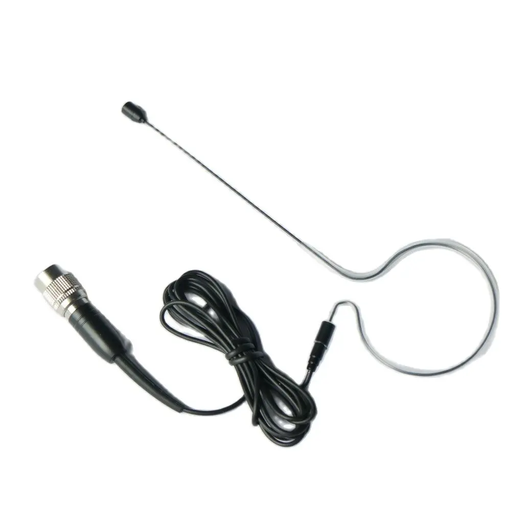 

New BP892-Black cW Ear Hook HeadWorn Microphone For Audio-Technica ATW Locking 4-Pin Wireless Transmitter Single Earset