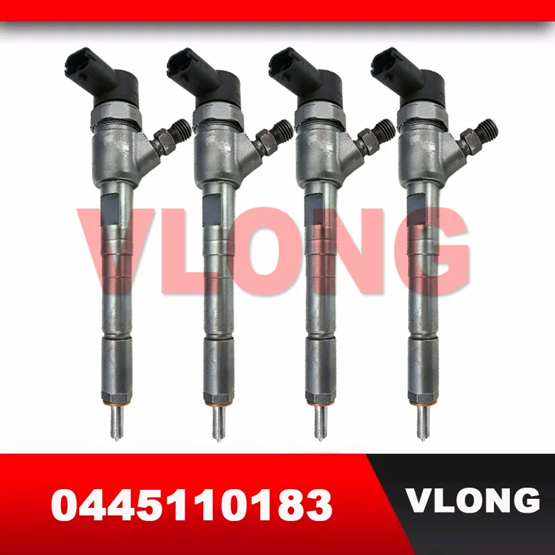 4PC New Diesel Common Rail Fuel Injector Assembly Assy For OPEL FIAT VAUXHALL 0445110316 0445110578 55197875 55197124 0445110183