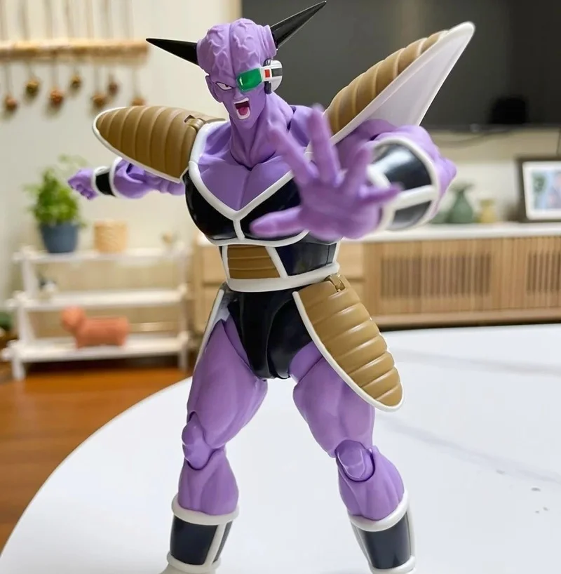 Bandai-Original Dragon Ball Z Ginyu Forças Especiais Anime PVC Action Figure, O Comandante Especial, Brinquedo do exército do cavalo mágico