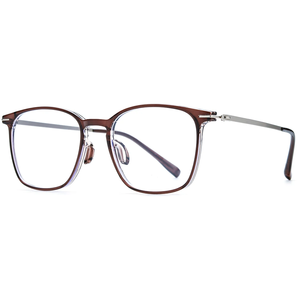 NIANZHEN TR90 Alloy Glasses Frame Men Square Brand Design Eyeglasses Women Vintage Ultralight-Weight Eyewear Spectacles 210374