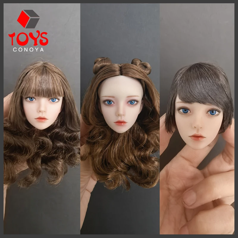 

SUPER DUCK SDH033 1/6 Female BJD Style Head Sculpt Carving Model Fit 12 " TBL Pale Solder Action Figure Body Toys Dolls
