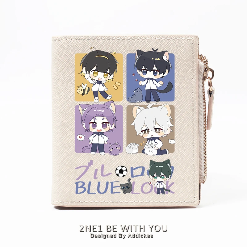 Anime Game BLUE LOCK Cosplay Decoration Cartoon Caricature Student Wallet Cute Card Pack Change Coin Purse Birthday Xmas Gift