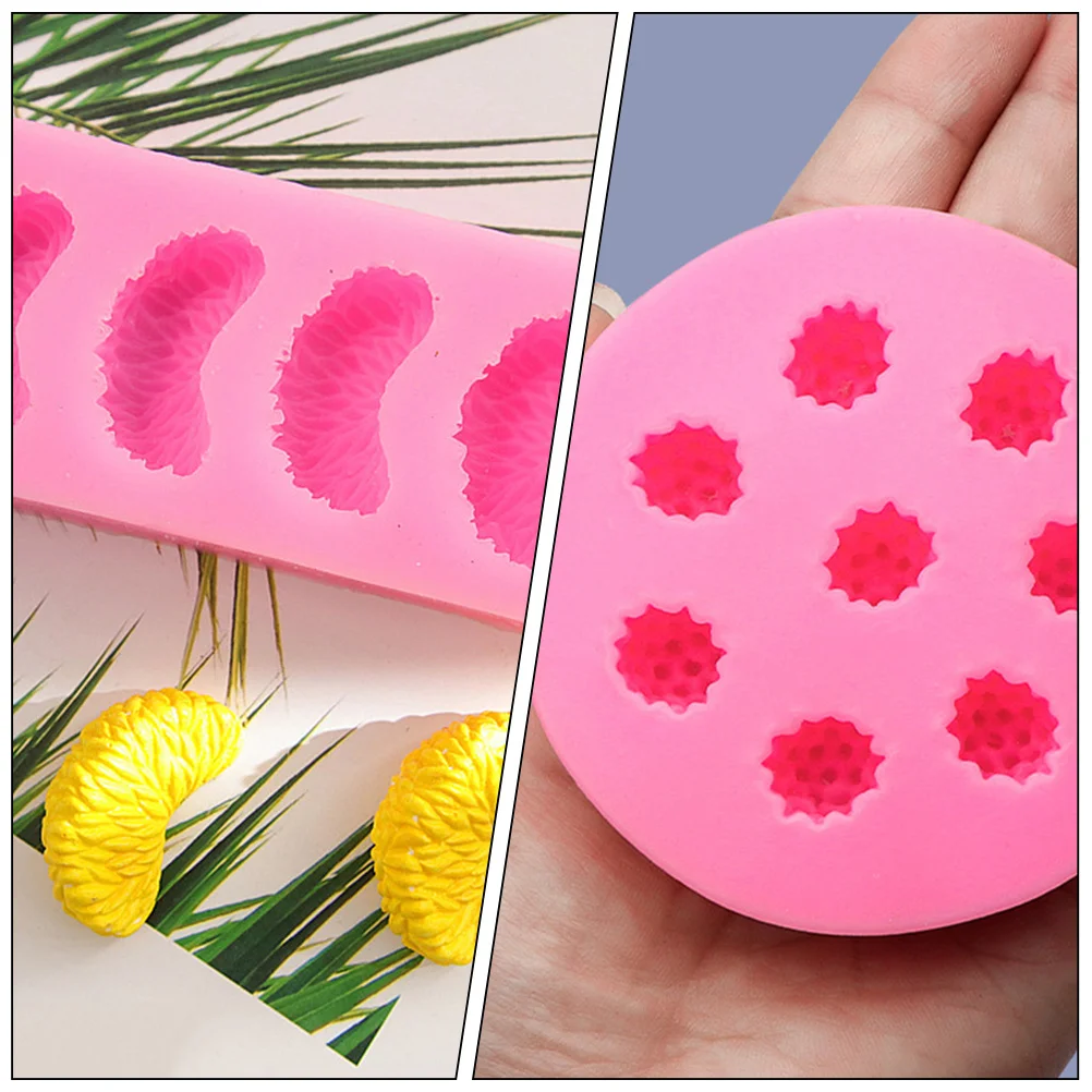 

4pcs Fruit Cake Mold Silicone Large Size Diy Baking Molds For Fondant Chocolate Jelly Ice Resin Crafting Tools