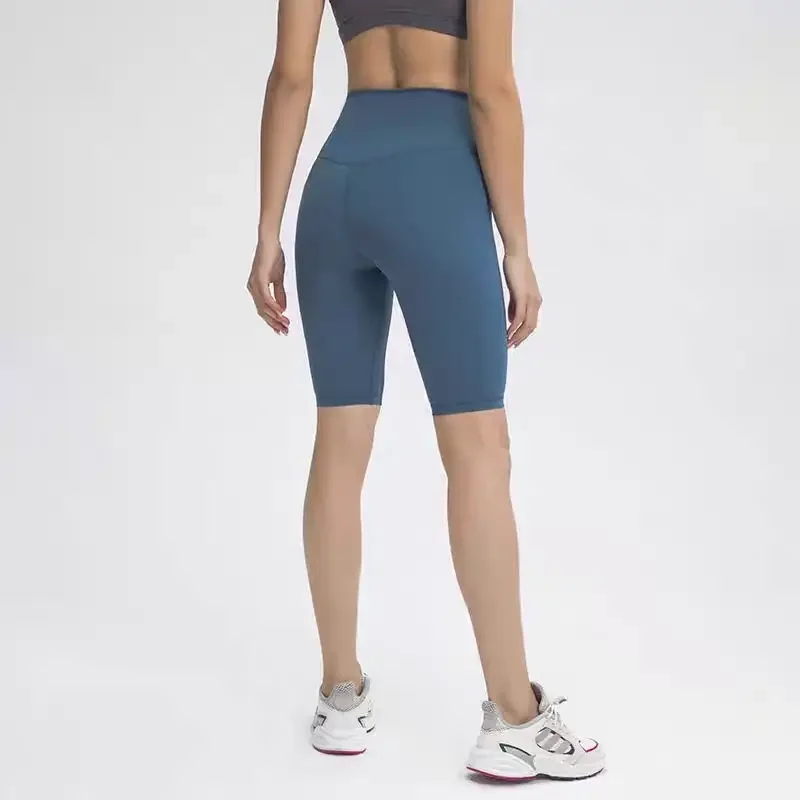 Lemon Align Women No Front Seam High Waist Gym Shorts Brushed Soft Tummy Control Workout Shorts Sport Woman Tights Yoga Leggings
