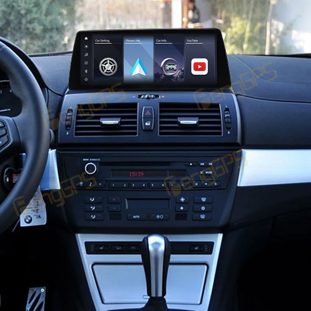 Linux Carplay para BMW X3 2005-2010 sistema CCC Radio de coche reproductor Multimedia pantalla estéreo con vídeo Youtube Host de música móvil BT