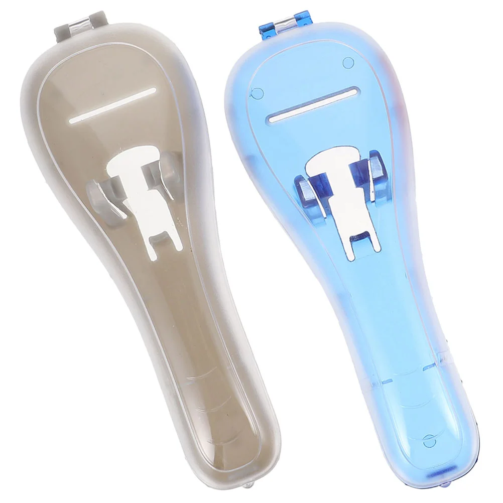 2 Pcs Razor Storage Box Shaver Protective Case Hard Shell Damage-preventing Container Safety for Travel