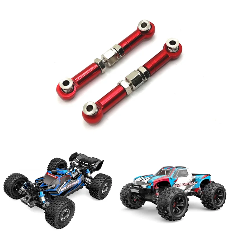 Metal Front Steering Rod Steering Links para RC Car, Atualizações Peças, H16, 16207, 16208, 16209, 16210, 1, 16, 2Pcs