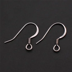 WYSIWYG 50pcs 4 Styles Earring Hooks Stainless Steel Material DIY Earring Findings Ear Wires Hooks DIY Jewelry Findings