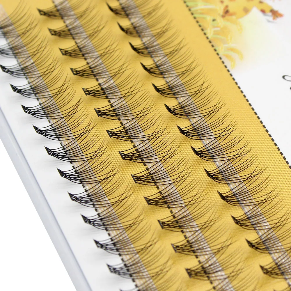 Professional 60pcs Natural Eyelash Extension Makeup Mink Individual Russian Volume Eyelashes Professional Fake Grafting Cilias