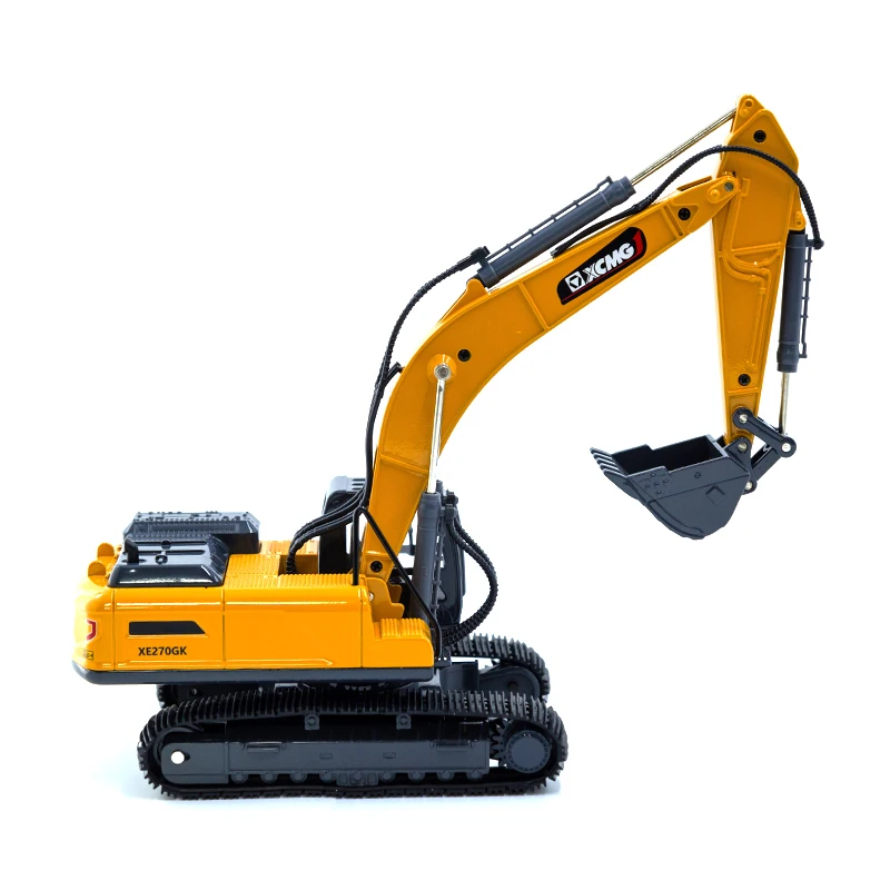 1:40 Scale XCMG UEG/E2-260 Excavator Model Collection Repica Zinc Alloy Cab Open Yellow White Color
