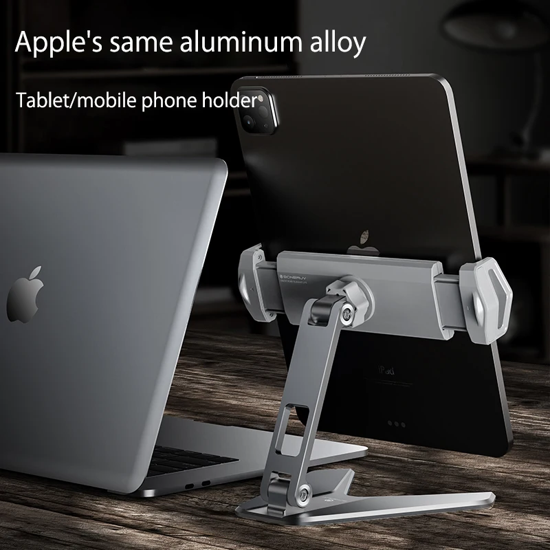 Soporte de Metal para tableta y escritorio, extensible y plegable, ajustable, para iPhone y iPad, 2022