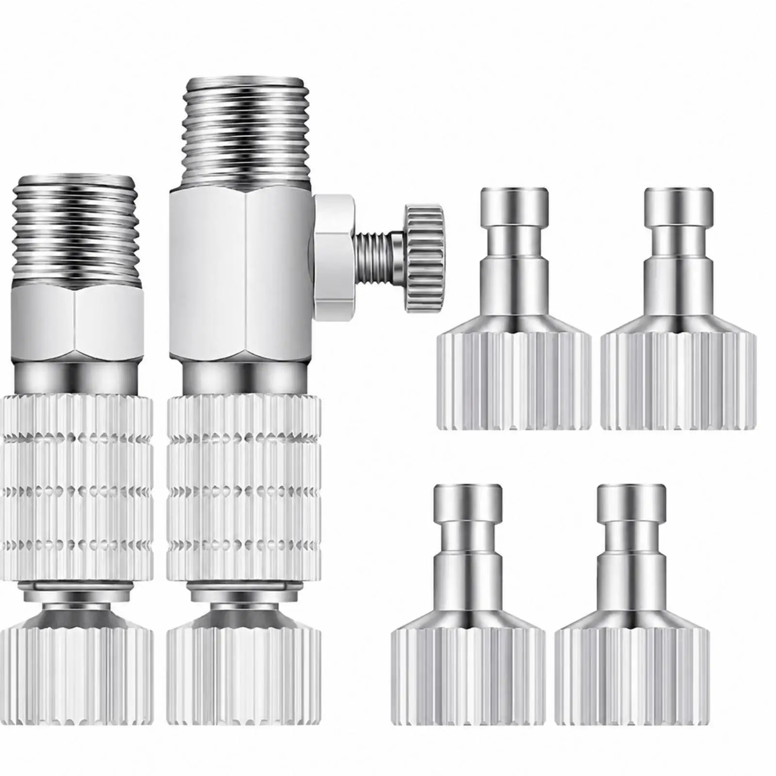 Quick Connector 1/8 Inch Metal Pneumatic Air Fitting Kit for Spray Hose Coupler Set