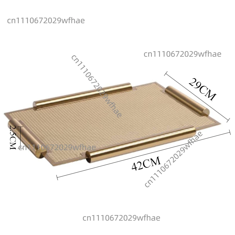 Leather Storage Tray Metal Cutlery Cup Minimalist Tray Coffee Tea Dishes Creative Plate Living Room Organizer Decorative Trays