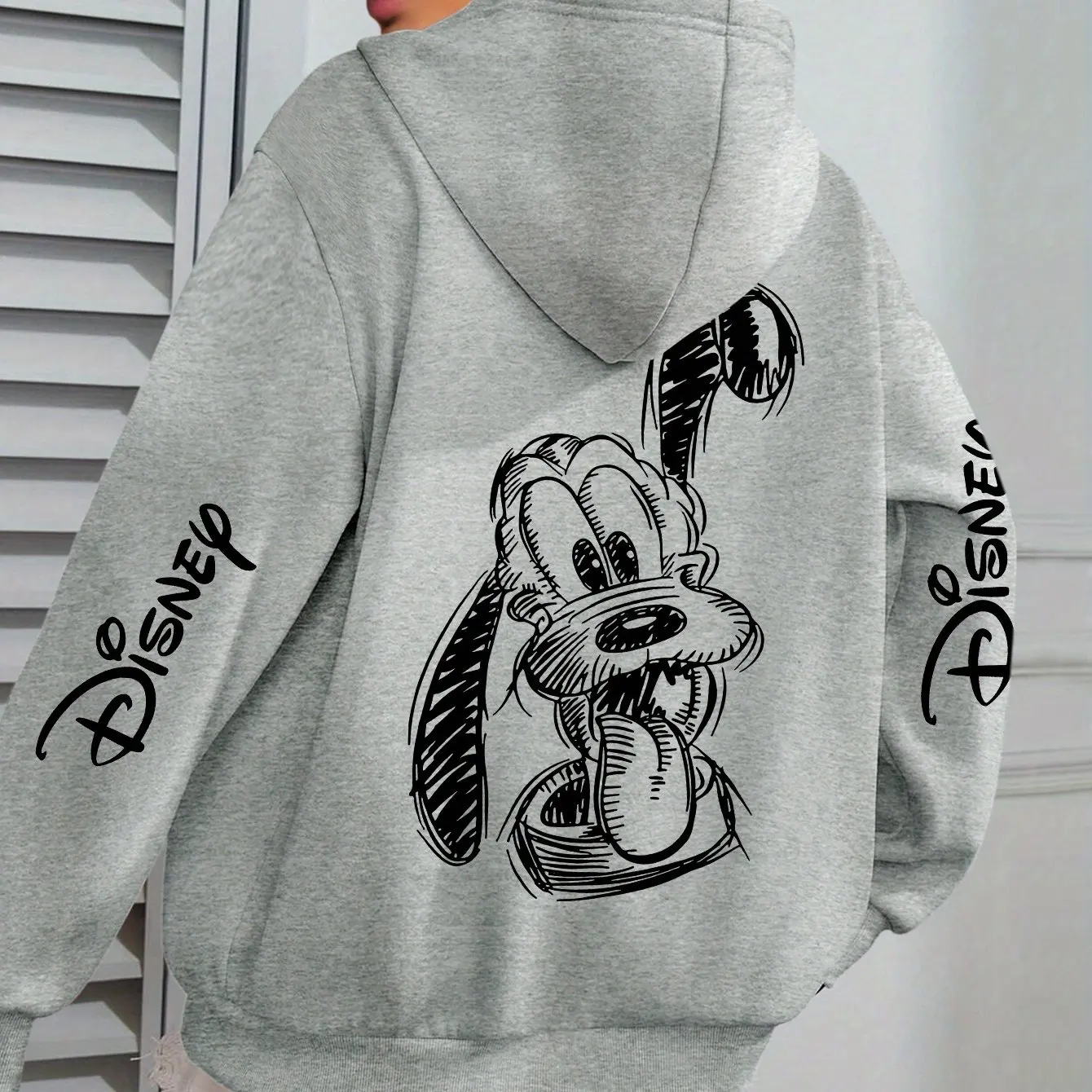 

Women's Disney Pluto Hoodies Fashion Streetwear Oversized Unisex Sweatshirts Autumn and Winter Fleece Casual Versatile