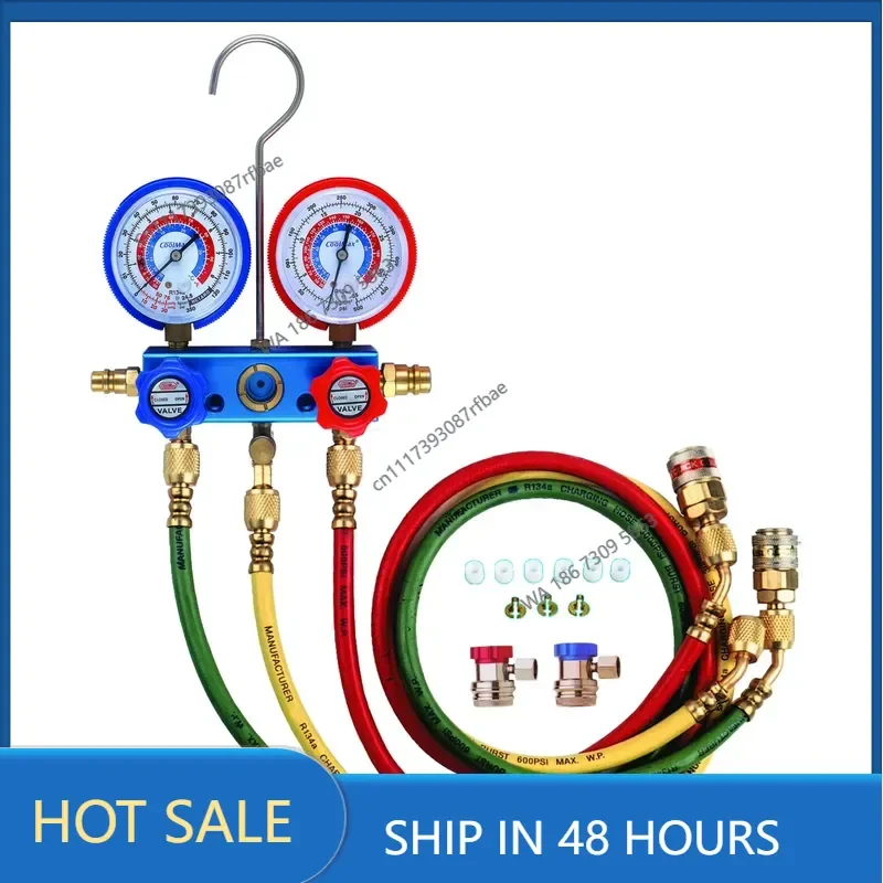 Refrigerant R12 R22A R134 R410 R32 R404A Charging Hose 36/60/72