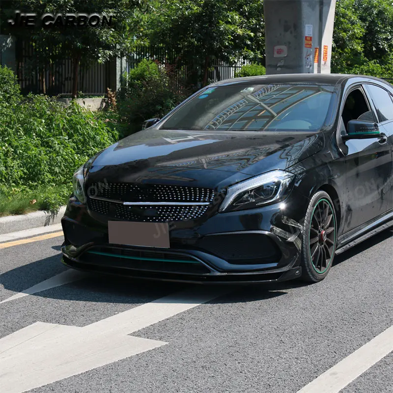 

For Mercedes-Benz A-Class W176 A35 A45 Carbon Fiber Rear Air Blade Duck Wing Rear Bumper Splitter Fin Splitter Body Kit