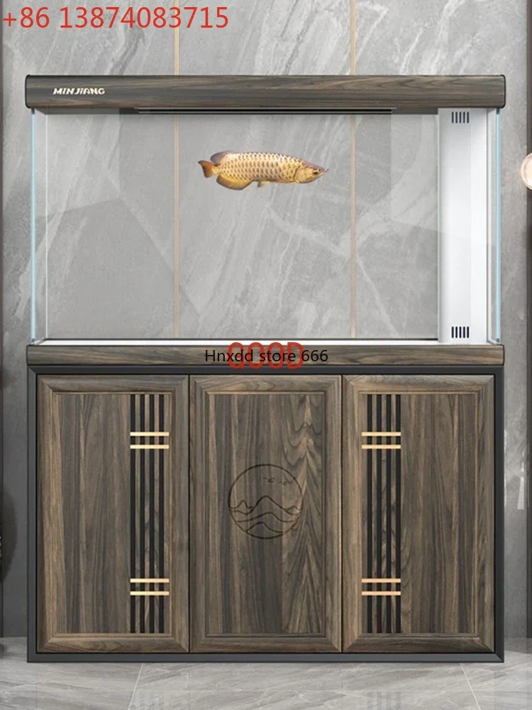 Minjiang Fish Tank Aquarium Household Floor Change Water Super White Bottom Filter Dragon Fish Tank