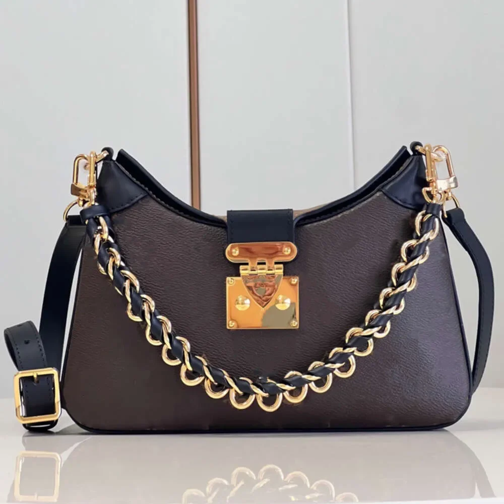 

Designer Bag Twinny handbags for Women crossbody bag Brown presbyopia hand braided chain Handbag lady vintage S-lock luxury