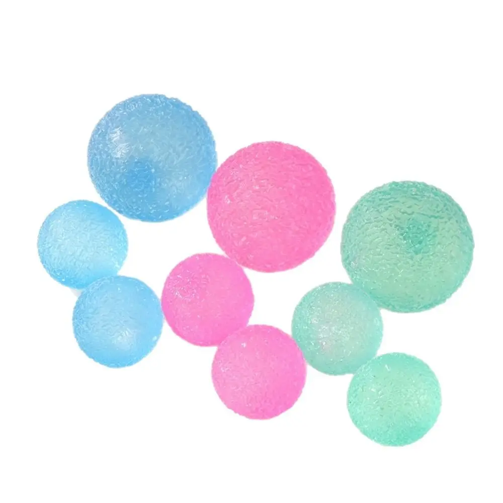 Blue Crunchy Slushie Squeeze Ball Transparent Soft Crispy Handmade Ball Clear Jelly Slow Rising Grass Ball Squeeze For Adults
