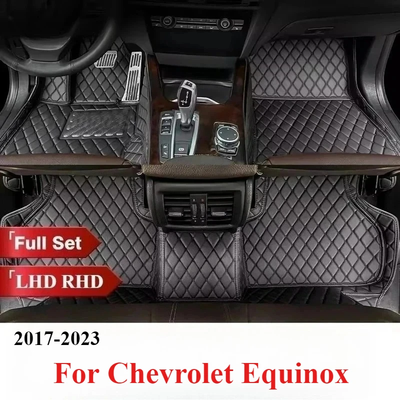 

Автомобильные коврики, ковры для Chevrolet Equinox 2023 2022 2021 2020 2019 2018 2017, автомобильные внутренние коврики для ног, кожаные подушечки